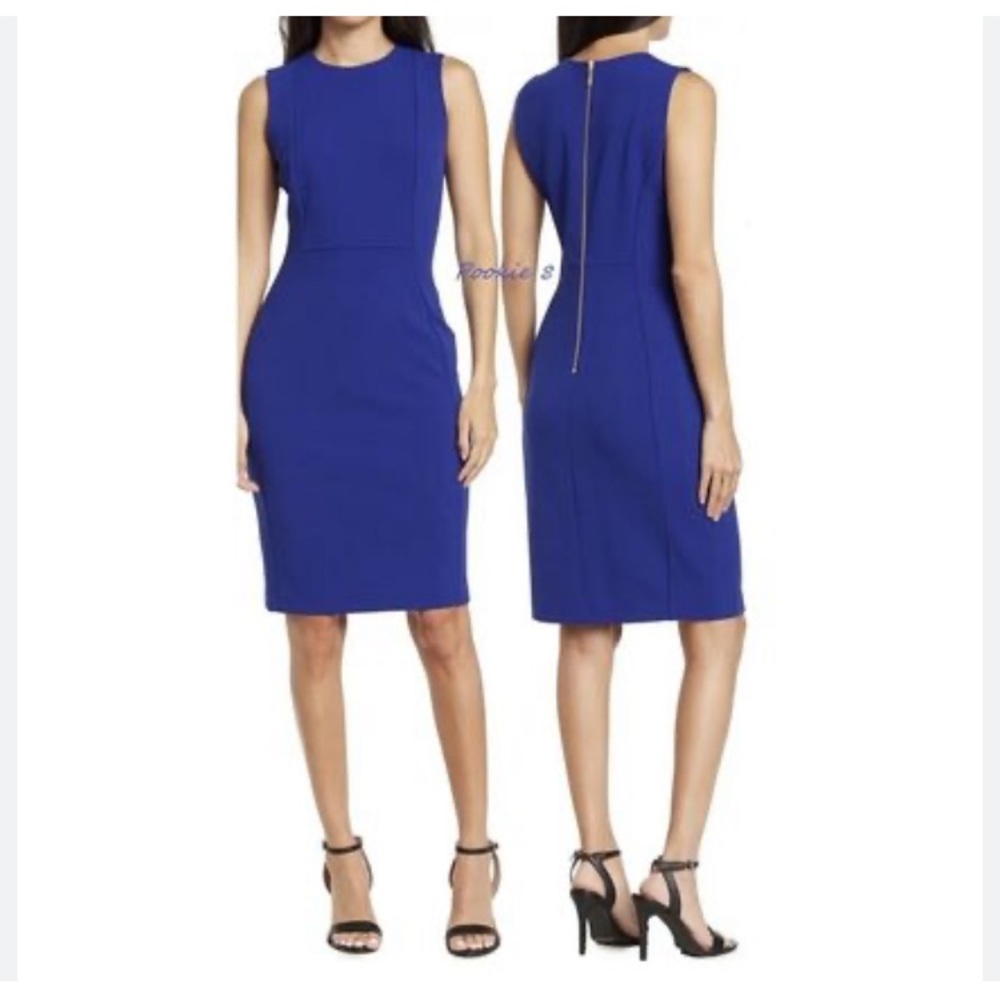 Calvin Klein Cobalt Blue Pencil Dress